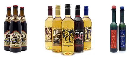 Honigwein, Fruchtmet, Gewürzmet, Honigbier und Metessig