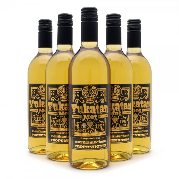 Met Yukatan - Honigwein mit mexikanischem Tropenhonig - 6 Flaschen Sparpaket