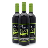 Wikingerblut Ingwer Honigwein - roter Met mit Kirschsaft und einem Auszug von Ingwer - 3 Flaschen Vorteilspaket