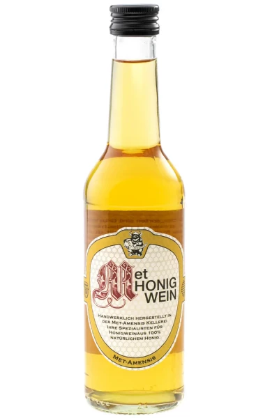 MET Amensis - Met klassisch - lieblicher Honigwein in der Piccolo Flasche - Front