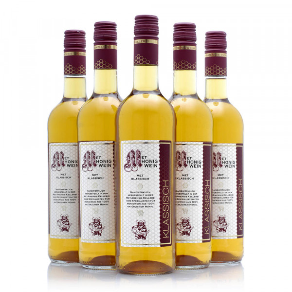 MET Amensis - Met klassisch - lieblicher Honigwein - 6 Flaschen