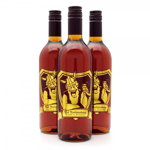 Met Kastanienhonig - Honigwein Premium - 3 Flaschen | BestMet.de