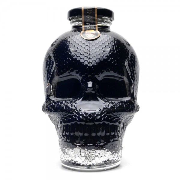 Vodka Honey Black - schwarzer Vodka mit Honig - Skull 500 ml - 40 % Vol. alc. - Front