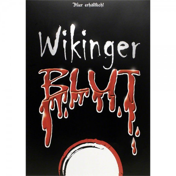 Plakat Wikingerblut mit großem Schriftzug, Poster A3