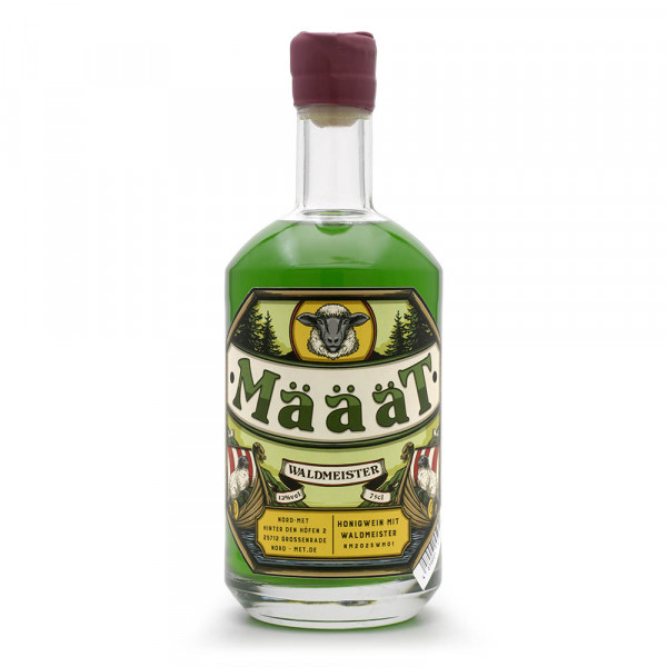 Määät Honigwein - klassischer Met mit Waldmeister - 0,7 Liter, 12 % Vol alc