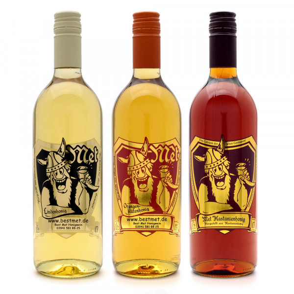 Probierset "Feiner Honig" - 3x Honigwein Met aus sortenreinem Honig
