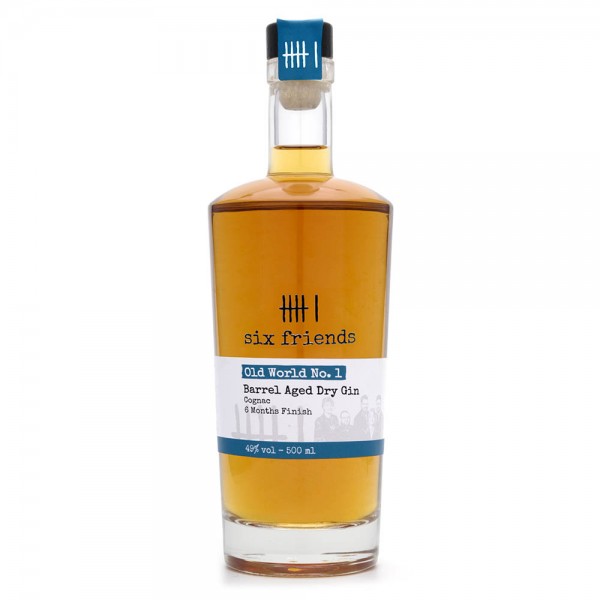 Gin - Six Friends - Barrel Aged Dry Gin - 49 % Vol - 500 ml