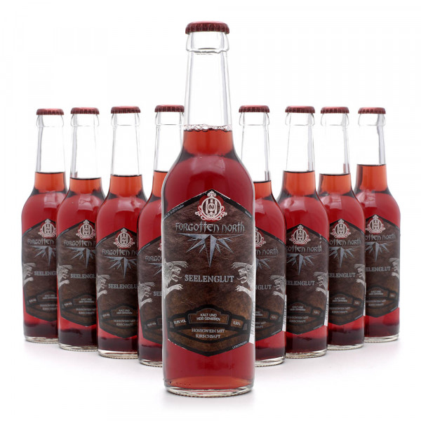 Nord-Met Seelenglut - fruchtiger Kirsch-Honigwein - 18 Flaschen