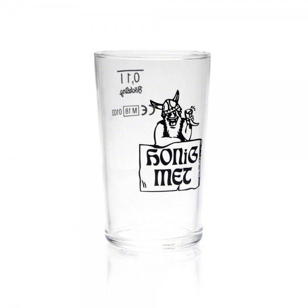 Metglas - Trinkglas - Honig-Met mit Wikinger - 100 ml