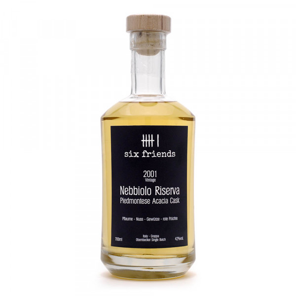 Grappa - Six Friends - Grappa Nebbiolo Riserva - 2001