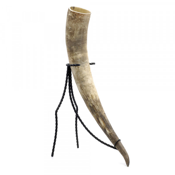 Trinkhorn, Met-Horn, Wikingerhorn aus echtem Rinderhorn - 0,9 Liter, 900 ml